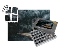 puzzleYOU : Smart Sorted® | Puzzle Photo 1000 pièces « Un Verre de Whisky avec de la Glace sur Une Table en Bois »