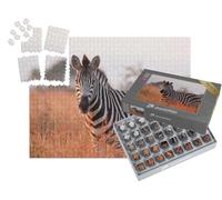 puzzleYOU : Smart Sorted® | Puzzle Photo 1000 pièces « Un zèbre des steppes : Equus Quagga dans Le Parc National de Kruger en Afrique du Sud »