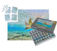 puzzleYOU : Smart Sorted® | Puzzle Photo 1000 pièces « Une Tortue Plongeante, Lagon de Lady Elliot Island »