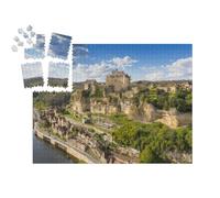puzzleYOU : Smart Sorted® | Puzzle Photo 1000 pièces « Une Vue aérienne du Village de beynac-et-cazenac, dordogne, France. »
