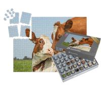 puzzleYOU : Smart Sorted® | Puzzle Photo 1000 pièces « Vache et Petit Veau »