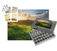 puzzleYOU : Smart Sorted® | Puzzle Photo 1000 pièces « Vallée de Montagne au Lever du Soleil »