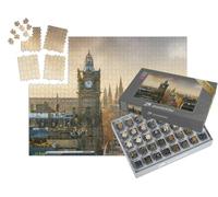 puzzleYOU : Smart Sorted® | Puzzle Photo 1000 pièces « Vieille Ville d'Édimbourg avec château, Écosse »