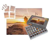puzzleYOU : Smart Sorted® | Puzzle Photo 1000 pièces « Vieux Moulin à Vent au Lever du Soleil, Nesseba, Bulgarie »