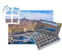 puzzleYOU : Smart Sorted® | Puzzle Photo 1000 pièces « Vieux Port et Basilique Notre Dame, Marseille, France »
