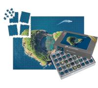 puzzleYOU : Smart Sorted® | Puzzle Photo 1000 pièces « Vila Franca do Campo, cratère d'un Ancien Volcan sous-Marin, Açores »
