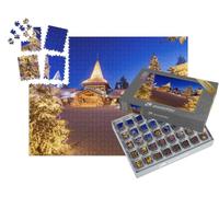 puzzleYOU : Smart Sorted® | Puzzle Photo 1000 pièces « Village du Père Noël à Rovaniemi en Laponie en Hiver, Finlande »