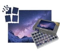 puzzleYOU : Smart Sorted® | Puzzle Photo 1000 pièces « Voie lactée au-Dessus des Montagnes enneigées de l'Himalaya, Népal »