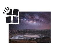 puzzleYOU : Smart Sorted® | Puzzle Photo 1000 pièces « Voie lactée au-Dessus du cratère Al Wahbah en Arabie Saoudite »