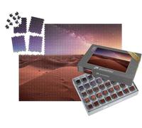 puzzleYOU : Smart Sorted® | Puzzle Photo 1000 pièces « Voie lactée et Les Dunes de l'Erg Chebbi dans Le désert du Sahara, Maroc »