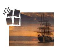 puzzleYOU : Smart Sorted® | Puzzle Photo 1000 pièces « Voilier de Retour au Port, mer du Nord »