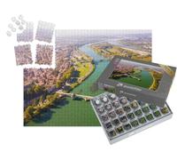 puzzleYOU : Smart Sorted® | Puzzle Photo 1000 pièces « Vue aérienne d'Avignon avec Le Palais des Papes et Le Rhône, France »