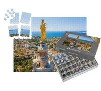 puzzleYOU : Smart Sorted® | Puzzle Photo 1000 pièces « Vue aérienne de la basilique Notre-Dame-de-la-Garde à Marseille »