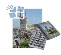 puzzleYOU : Smart Sorted® | Puzzle Photo 1000 pièces « Vue aérienne de la Ville d'Angers avec la cathédrale Saint Maurice »