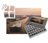 puzzleYOU : Smart Sorted® | Puzzle Photo 1000 pièces « Vue aérienne de l'Elbe et de l'Opéra à Hambourg »