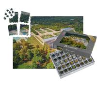 puzzleYOU : Smart Sorted® | Puzzle Photo 1000 pièces « Vue aérienne du château du Grand Trianon dans Les Jardins de Versailles près de Paris, France »