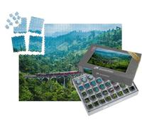 puzzleYOU : Smart Sorted® | Puzzle Photo 1000 pièces « Vue aérienne du Gracieux Pont à Neuf Arches, Sri Lanka »