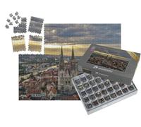 puzzleYOU : Smart Sorted® | Puzzle Photo 1000 pièces « Vue aérienne sur Les toits de Ratisbonne »