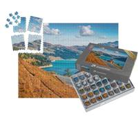 puzzleYOU : Smart Sorted® | Puzzle Photo 1000 pièces « Vue d'automne sur Le lac de Roselend, Auvergne-Rhône-Alpes »