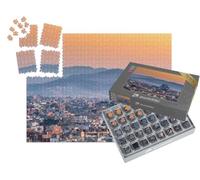 puzzleYOU : Smart Sorted® | Puzzle Photo 1000 pièces « Vue de Barcelone avec la Sagrada Familia au Lever du Soleil, Espagne »