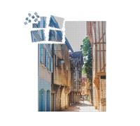 puzzleYOU : Smart Sorted® | Puzzle Photo 1000 pièces « Vue de la Rue du Centre-Ville de Troyes, France »