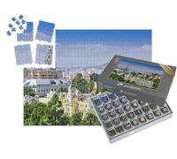 puzzleYOU : Smart Sorted® | Puzzle Photo 1000 pièces « Vue de la Ville de Malaga avec la cathédrale et l'hôtel de Ville, Espagne »