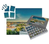 puzzleYOU : Smart Sorted® | Puzzle Photo 1000 pièces « Vue de la Ville de Vilnius Le Soir en été, Lituanie »
