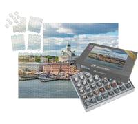 puzzleYOU : Smart Sorted® | Puzzle Photo 1000 pièces « Vue de la Ville et de la cathédrale d'Helsinki, Finlande »