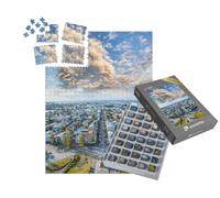 puzzleYOU : Smart Sorted® | Puzzle Photo 1000 pièces « Vue Depuis la Hallgrimskirkja, Islande »