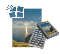 puzzleYOU : Smart Sorted® | Puzzle Photo 1000 pièces « Vue du Cap Nord sur la côte Nord de l'île de Mageroya au Nord de la Norvège »
