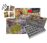 puzzleYOU : Smart Sorted® | Puzzle Photo 1000 pièces « Vue du Carrefour de Shibuya, l'un des passages piétons Les Plus fréquentés au Monde, Tokyo, Japon »