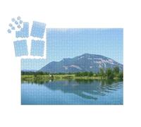 puzzleYOU : Smart Sorted® | Puzzle Photo 1000 pièces « Vue du lac du Bourget sur Le Grand Colombier, Jura, France »