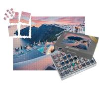 puzzleYOU : Smart Sorted® | Puzzle Photo 1000 pièces « Vue du Soir de l'île de Santorin, Printemps en Grèce »