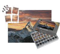puzzleYOU : Smart Sorted® | Puzzle Photo 1000 pièces « Vue du Soir sur Le Mont AMA Dablam, région de l'Everest, Népal »