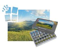 puzzleYOU : Smart Sorted® | Puzzle Photo 1000 pièces « Vue ensoleillée sur Le Magnifique Paysage des Alpes »