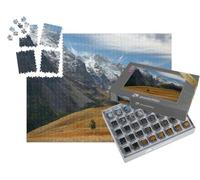 puzzleYOU : Smart Sorted® | Puzzle Photo 1000 pièces « Vue générale de la Pointe de la Meije dans Le Parc National des Ecrins, vallée de la Romanche, Hautes Alpes »