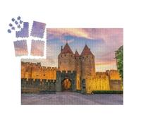 puzzleYOU : Smart Sorted® | Puzzle Photo 1000 pièces « Vue Nocturne de Carcassone »