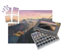puzzleYOU : Smart Sorted® | Puzzle Photo 1000 pièces « Vue Nocturne de Copacabana avec Le Pain de Sucre, Brésil »