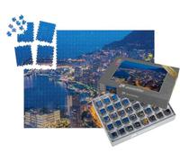 puzzleYOU : Smart Sorted® | Puzzle Photo 1000 pièces « Vue Nocturne de Monaco : Vue Depuis la Montagne »