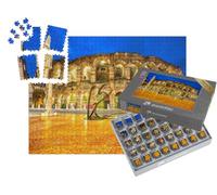 puzzleYOU : Smart Sorted® | Puzzle Photo 1000 pièces « Vue Nocturne des célèbres arènes, Vérone, Italie »