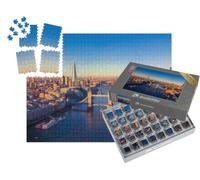 puzzleYOU : Smart Sorted® | Puzzle Photo 1000 pièces « Vue panoramique aérienne de Londres et de la Tamise, Angleterre »