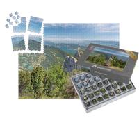 puzzleYOU : Smart Sorted® | Puzzle Photo 1000 pièces « Vue panoramique de la Dent du Chat au lac du Bourget, en Savoie »