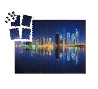 puzzleYOU : Smart Sorted® | Puzzle Photo 1000 pièces « Vue panoramique de la Dubai Business Bay, Émirats Arabes Unis »