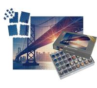 puzzleYOU : Smart Sorted® | Puzzle Photo 1000 pièces « Vue rétro de la Ligne d'horizon de San Francisco »