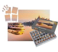 puzzleYOU : Smart Sorted® | Puzzle Photo 1000 pièces « Vue sur Le Parlement de Budapest au Lever du Soleil, Hongrie »