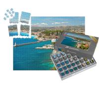 puzzleYOU : Smart Sorted® | Puzzle Photo 1000 pièces « Vue sur Nice, Station balnéaire méditerranéenne, Cote d'Azur, France »