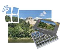 puzzleYOU : Smart Sorted® | Puzzle Photo 1000 pièces « Walhalla : Hall de la Gloire au-Dessus du Danube, Ratisbonne »