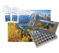 puzzleYOU : Smart Sorted® | Puzzle Photo 1000 pièces « Watzmann au lac Königssee dans Le Parc National de Berchtesgaden, Alpes bavaroises »