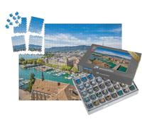 puzzleYOU : Smart Sorted® | Puzzle Photo 1000 pièces « Zurich et sa célèbre église Fraumünster »