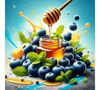 Puzzy - Concentré d'arôme myrtille-miel-menthe - Vegan - Sasami - 10ml